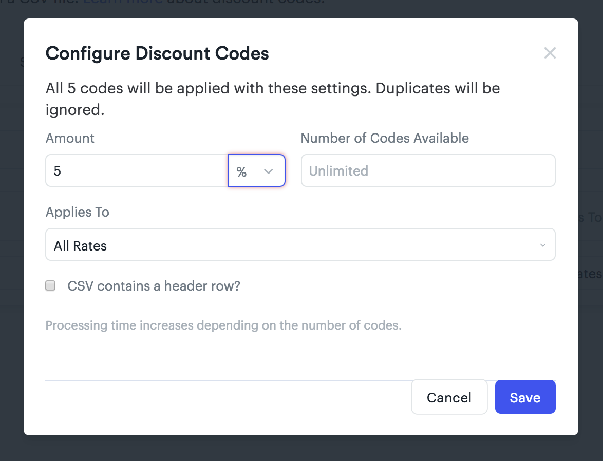 Create and manage discount codes Universe Help Center